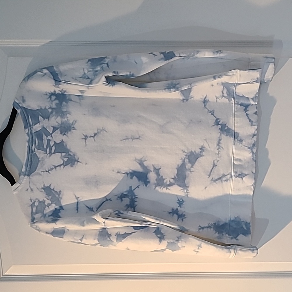 Nautica White & Blue Tie Dye Women's Sweatshirt Pullover Extra Small NWOT - Picture 4 of 6